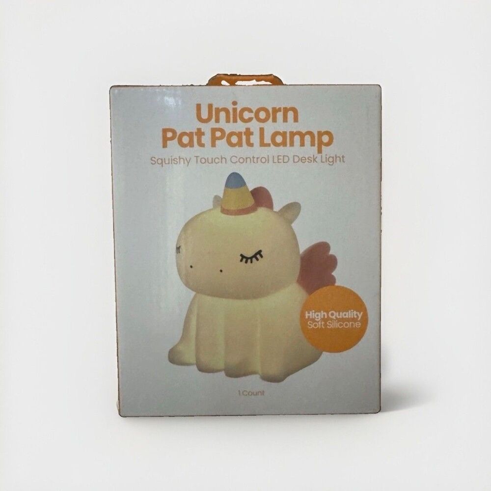 New Unicorn Pat Pat Lamp Squishy Touch Control LED Desk Light USB Rechargeable